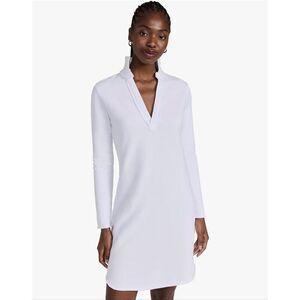 NWOT Frank & Eileen Long Sleeve Polo Collared Shirt White Dress Women's Large